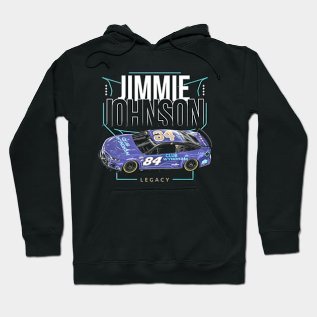 Jimmie Johnson Legacy #84 Club Wyndham Hoodie by art.Hamdan